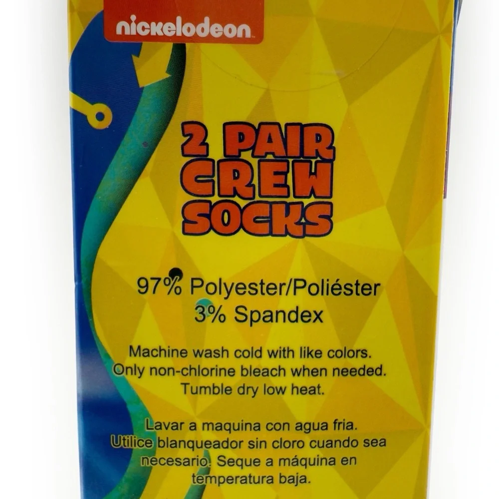 SpongeBob SquarePants Crew Socks Womens Mens Gary Snail Nickelodeon Fun Y2K Gift